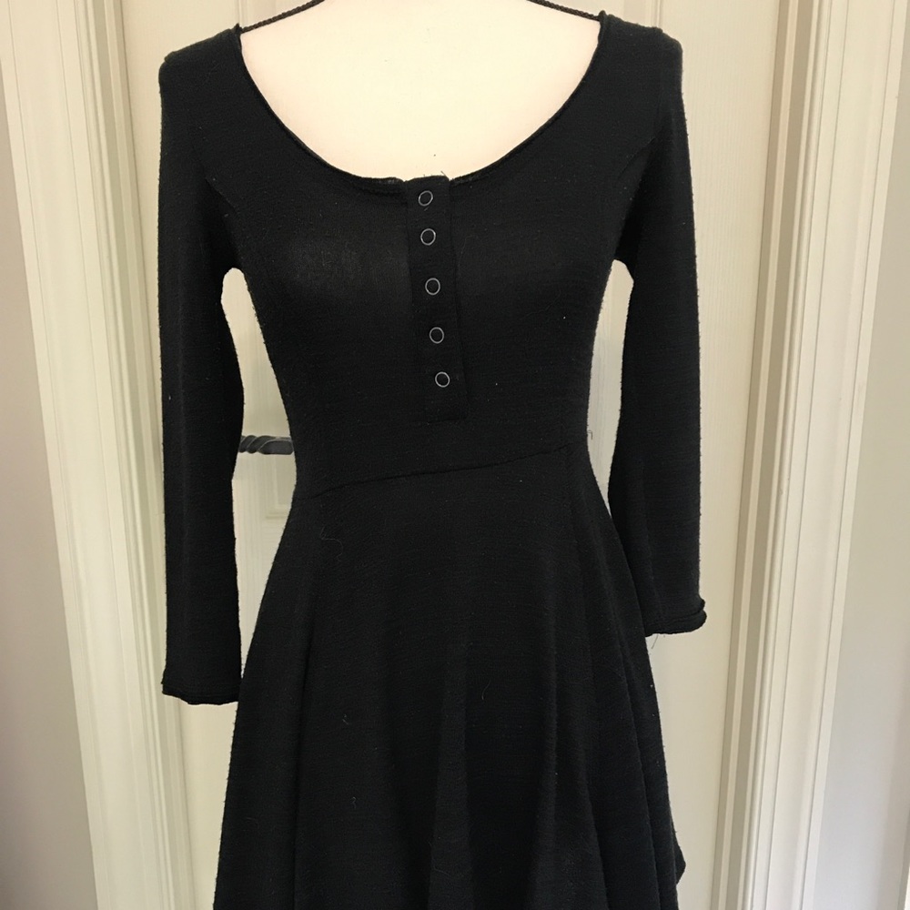 Black skater dress